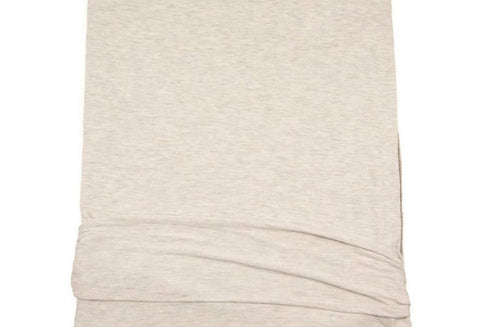 Heather Light Beige Baby French Terry Knit Fabric Remnant 1 .75 yards FTK00879